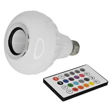 Imagem de Lâmpada Caixa de Som Compatível Led Bluetooth 4.2 Rgb Bulbo - Caerus