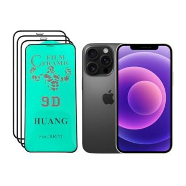 Imagem de 4 Pelicula de Ceramica Inquebravel 3D para Todos Modelos de iPhone: 6, 7, 8, XR, XS, 11, 12, 13, 14, 15, 16, Pro Max (iPhone X e Xs)