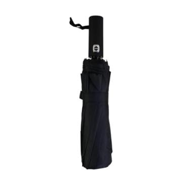Imagem de Guarda Chuva Automático Abre e Fecha Grande Reforçado Contra Vento Com Proteção Solar Blackout Haste Dupla Cabe na Bolsa(Preto)