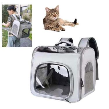 Imagem de Mochila Transporte Gato Pet Cachorro Cao Pequeno Porte Animal de Estim