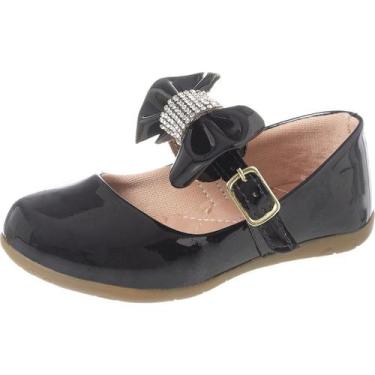 Imagem de Sapatilha Feminina Infantil Boneca Sapato Menina Laço Grande Ponta Bri