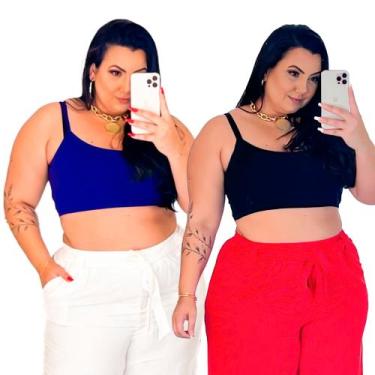 Imagem de Tope Bustiê Feminino Alcinha Tamanho Grande Plus Size Grande - Wild, R