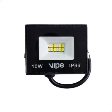 Imagem de Refletor Led 10W Bivolt Quadrado Luz Branco Frio 6500K