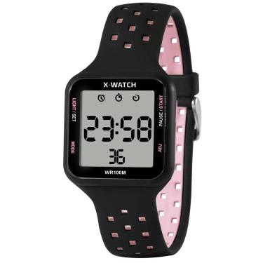 Imagem de Relógio X-Watch Feminino Ref: Xgppd198 Bxpx Retangular Digital