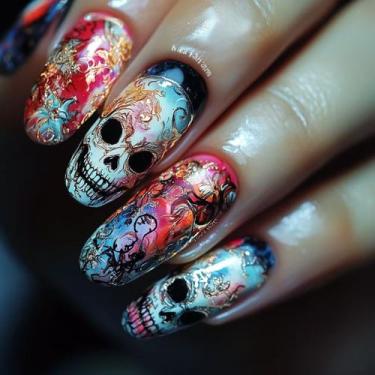 Imagem de Adesivos de unhas BJR Halloween Cartoon Fake Wearable Wholesale