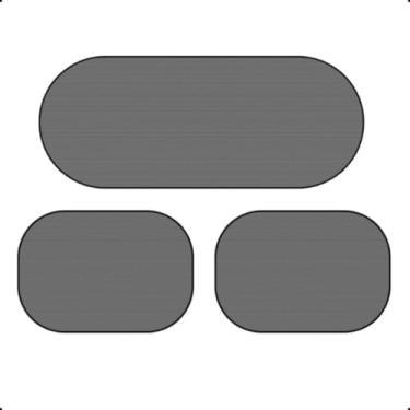 Imagem de Protetor Solar para Carro e Protetor de Parabrisa Contra o Sol - Kit Completo 3 Peças com Ventosas de Alta Aderência