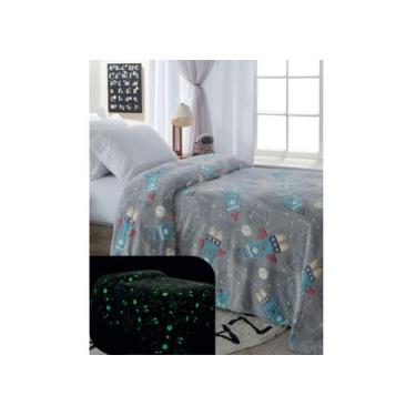 Imagem de Manta Cobertor Infantil Solteiro Brilha Escuro 1,50X2,00 Mts - Corttex