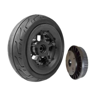 Imagem de Vaveren Roda de Scooter, Cubo de Roda, Componentes para Amortecimento, Peças para Adultos, Montagem Prática, Roda traseira preta