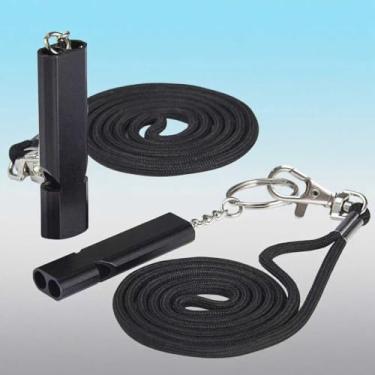 Imagem de Apito profissional com cordão - Apito alto durável para treinamento e sinalização de emergência