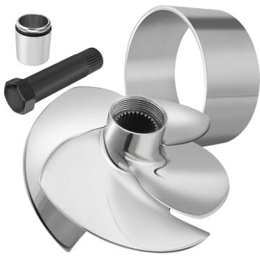 Imagem de Kit de impulsor de jet ski para Sea-Doo 4-Tec RXP-X 260, RXP-X 255, GTX 255, GTX 260, RXT-X 260, RXT 260, Substituto para Solas SRZ-CD-15/21A 159 mm Impulsor com anel de desgaste de aço inoxidável