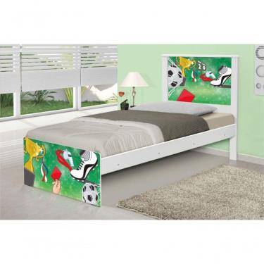 Imagem de Cama Solteiro Adesivada Futebol Placar