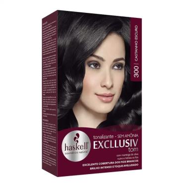 Imagem de Tonalizante Haskell Excllusiv Tom 300 Castanho Escuro