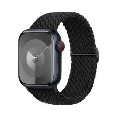 Imagem de Pulseira Ajustável De Elástico Trançado Para Apple Watch 45mm 49mm 44m