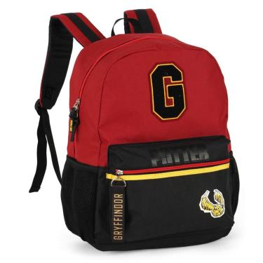 Imagem de Mochila Escolar Juvenil Costas Harry Potter Hogwarts Vinho