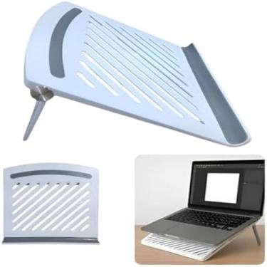 Imagem de Suporte para laptop ergonomico portatil dobravel mesa ajustavel, elegante