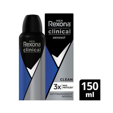 Imagem de Desodorante Antitranspirante Rexona Men Clinical Clean 150ml