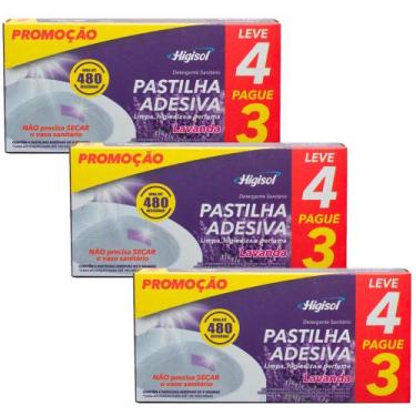 Imagem de Pastilha Sanitária Adesiva Leve 4 Pague 3 de Privada Higisol 9gr Lavan