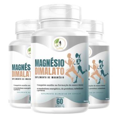 Imagem de KIT C/3 Magnésio Dimalato Premium 60 Cápsulas - Fits Life