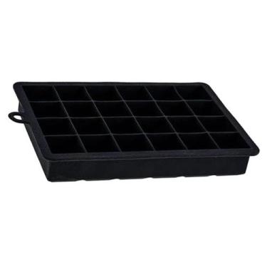 Imagem de Forma de gelo Pequena de Silicone 24 cavidades Flexível Antiaderente P