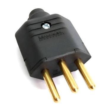Imagem de Plugue Macho 3 Pinos 10 A 2P+T MarGirius Preto