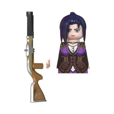 Imagem de Figuras De Blocos De Montar LoL Arcane Cosplay Jinx Vi Jayce Caitlyn V