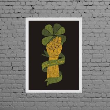 Imagem de Quadro Figa Salve Sua Força 24X18Cm Moldura Branca