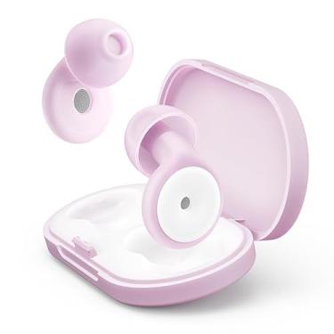 Imagem de Tampões de ouvido para redução de ruído do sono, protetores de ouvido atualizados de 30 dB para proteção auditiva, tampões de ouvido reutilizáveis macios de silicone para dormir, shows, foco com capa