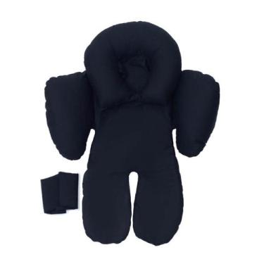 Imagem de Almofada Redutora Para Bebê Conforto Dupla Face Preto - Avm Enxovais