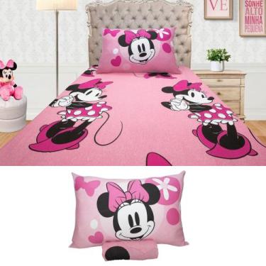 Imagem de Jogo de Cama Mickey ou Minnie Disney 2 Peças Solteiro Portallar, Minni
