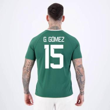 Imagem de Camisa Palmeiras Alviverde Branca e Verde 15 Gustavo Gómez - Betel, P