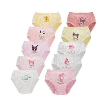 Imagem de Calcinhas De Algodão Triangulares Para Meninas, Com Estampas Fofas De 