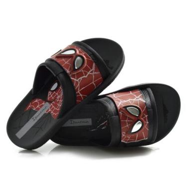 Imagem de Chinelo Slide Infantil Ipanema Marvel do 25 ao 34 27413, Preto, 26/27