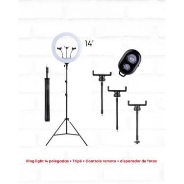Imagem de Ring light 14 (35cm) polegadas + disparador de fotos - UEGOGO