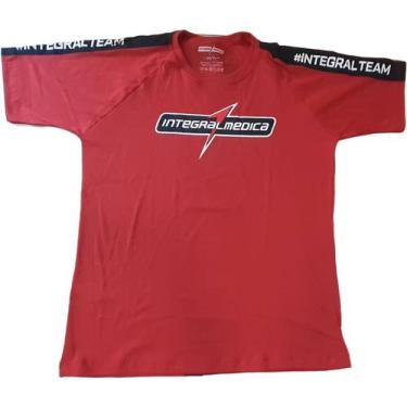 Imagem de Camiseta Algodão Integral Team - Tamanho G Vermelha/Preta - IntegralMé