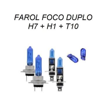 Imagem de Lampadas farol alto baixo super branca h7 h1 efeito xenon - VELOX TIGE
