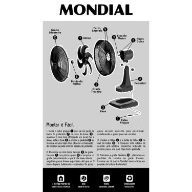 Imagem de Ventilador de Mesa Mondial Maxi Power 3 Velocidades 40cm - 220V