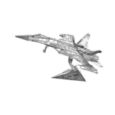 Imagem de Quebra-Cabeças Metálicos 3D Militares J-20 J-10B SU-34 KA-50 Caça UFO 