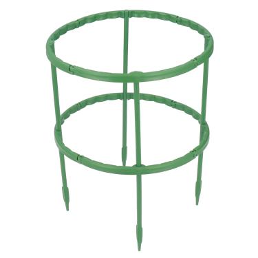 Imagem de Gaiola de tomate, 3 pacotes de gaiola vertical pequena de suporte para plantas, fácil de montar, 25 cm de gaiola redonda resistente à ferrugem para panelas, jardim, tomate, berinjela, morango e outras plantas de escalada