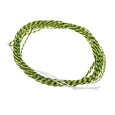Imagem de Linha de pesca com mosca Tenkara de 11FT Trançado Cônico Líder Laranja/Preto/Amarelo - Amarelo