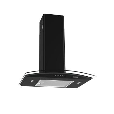 Imagem de Coifa Parede Vidro Curvo Clean Black 4 e 5 Bocas 60cm - Nardelli