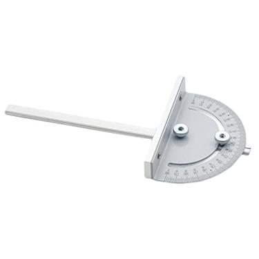 Imagem de Localizador de Ângulo Transferidor de 180 Cabeça forma forma forma de Metal com 90mm Braço Ajustável para Tratamento de Madeira Desenho