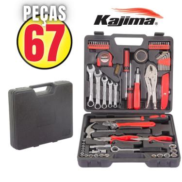 Imagem de Jogo De Ferramentas Kajima JFH67P 67 Peças Com Maleta Sistema Soft Grip