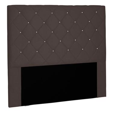 Imagem de Cabeceira King Size 1,95m Tàzio Suede Café - Gran Belo