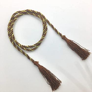 Imagem de Suportes de cortina corda de ligação de bola pendurada bola pendurada fivela de cortina de orelha acessórios acessórios cinto de corda simples amarrado à mão, T12,4 pcs