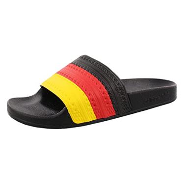 Imagem de adidas Adilette Mens Shoes Size 5, Color: Black/Red/Yellow
