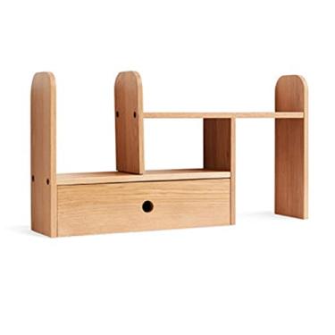 Imagem de KIZQYN Estante pequena estante moderna malista rack de armazenamento doméstico simples prateleira de mesa estante de armazenamento estante de livros (cor: a)