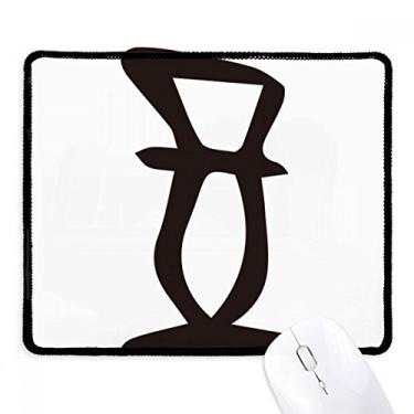 Imagem de Bone Inscription Tapete de borracha para jogos com sobrenome chinês Zheng Mousepad com borda costurada