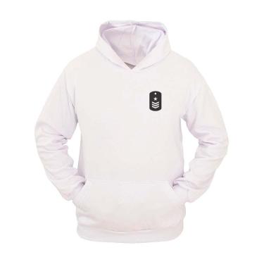 Imagem de Moletom Masculino Canguru Estampa Patente Militar Ragor