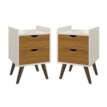 Imagem de Conjunto Mesa De Cabeceira Quarto Juma Pés antiumidade Decoração