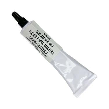 Imagem de Colas Cor Ambar 40g Tecido Papel Madeira Couro Plastico